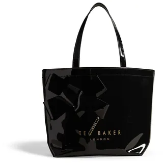 Ted Baker Nikicon Damen Shopper aus Vinyl mit Schleife, Einheitsgröße, Schwarz, One Size - Einheitsgröße