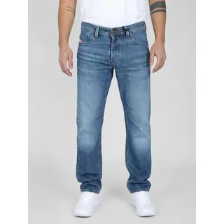 Diesel Straight-Jeans Leicht & Supersoft ohne Stretch - MARKEE R68DX - Länge:32 Regular Fit, verlängerte Beinpartie blau 31