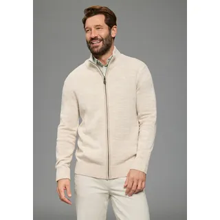 MAN'S WORLD Strickjacke in beige melange, | Gr.: 4XL