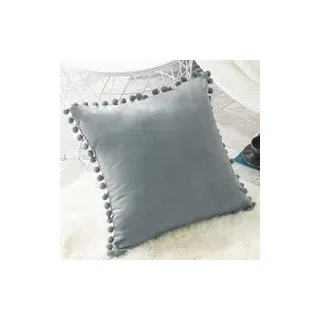 2er-set Samtkissenbezüge, Dekorative Quastenkissenbezüge, Weiche Und Strapazierfähige Kissenhüllen Mit Quadratischen Quasten Für Sofa, Wohnzimmer, Couch, Schlafzimmer, Auto, 45 X 45 Cm (18 X 18 Zoll),