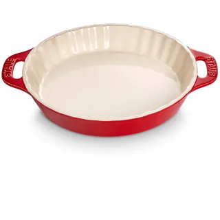 STAUB Keramik Tarteform Ø 30 cm Kirschrot – Backform Tartes, Quiches & Kuchen