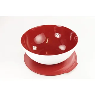 TUPPERWARE Allegra 5,0 L rot weiß Servier Schüssel Schale Servierschalen