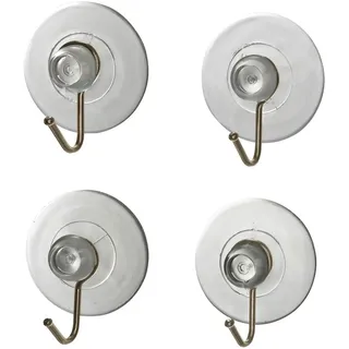 Wenko Saughaken Transparent 4er Set