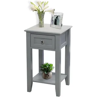 Hti-Living Nachtschrank Lara 35 x 35 x 60 cm Grau