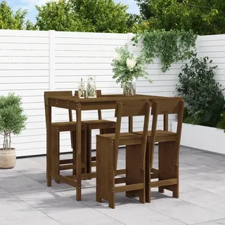 vidaXL Gartenbar-Set 5-tlg. Honigbraun