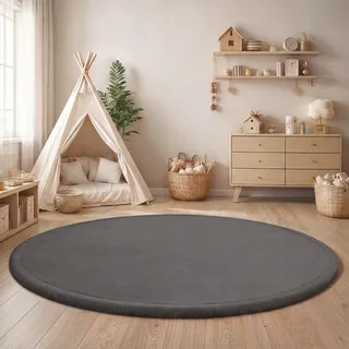Paco Home Kinderteppich 80 x 80 cm Grau