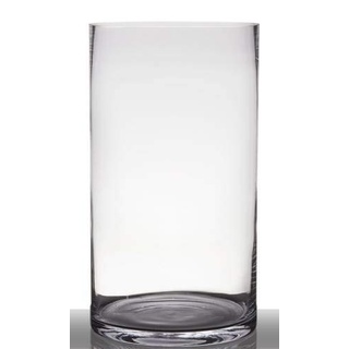 INNA-Glas Bodenvase Glas Sansa, Zylinder - rund, klar, 45cm, Ø 25cm - Hohe Vase - Glasvase