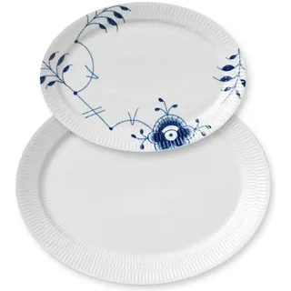 Royal Copenhagen, Serviergeschirr, - Mix Ovale Platten - Ø28 cm & Ø35 cm
