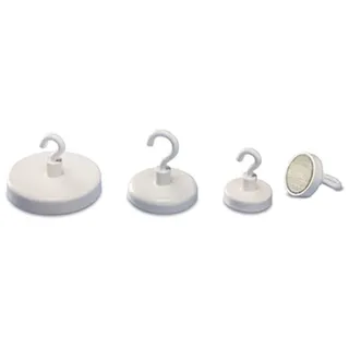 Magnetoplan Hakenmagnet 52636 36mm rund weiß