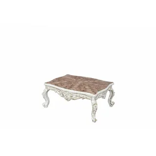 Xlmoebel Couchtisch Barock Rokoko Tisch für stilvolle Einrichtung, Made in Europa beige