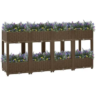 vidaXL Hochbeet 160 x 40 x 71 cm Braun