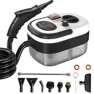 Dampfreiniger 2500W Handdampfreiniger, tragbarer Reiniger, Küchenreiniger geeignet für Böden, Fenster und Küchen. - Weiß