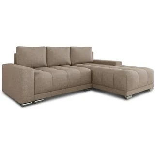 Sofnet Eckcouch Beige 5-Sitzer