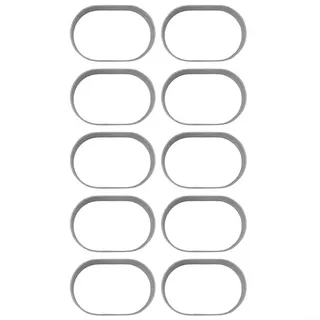 Mini-Kuchenform-Set, oval, Aluminium, antihaftbeschichtet, halbgekocht, Käse, Mousse, Aluminium, 10 Stück