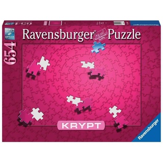 Ravensburger Krypt Puzzle Pink mit 654 Teilen, Schweres Puzzle für Erwachsene und Kinder ab 14 Jahren - Puzzeln ohne Bild, nur nach Form der Puzzleteile