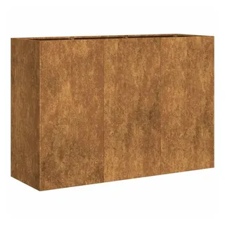 vidaXL Pflanzkübel Rostig 120x40x80 cm Wetterfester Stahl