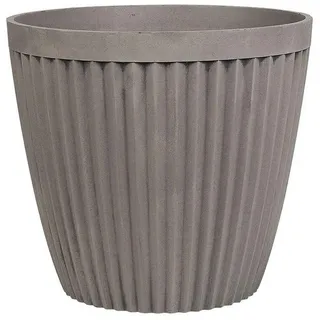 Beliani Blumentopf, Grau, Stein, 33 cm, Dekoration, Blumen & Zubehör, Übertöpfe