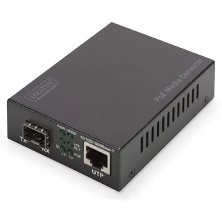 Digitus Gigabit Medienkonverter RJ45 / SFP, PSE