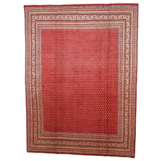 Borento Orientteppich Perserteppich Sarough 360 x 266 cm, rechteckig, Handgeknüpft rot