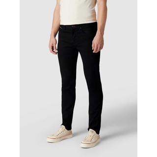 Straight Fit Jeans mit Stretch-Anteil Modell 'Denton, Black, 34/32