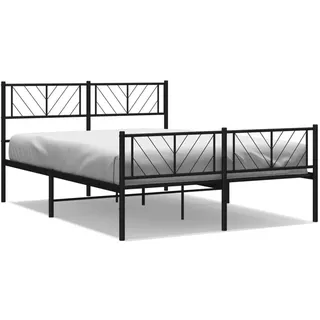 vidaXL 140 x 200 cm Schwarz