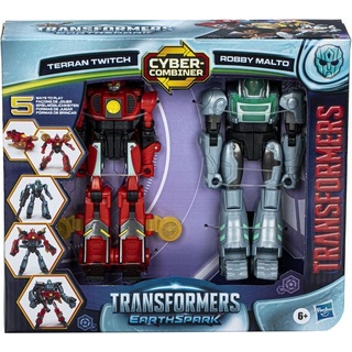Hasbro - Transformers - EarthSpark Cyber-Combiner Terran Twitch und Robby Malto