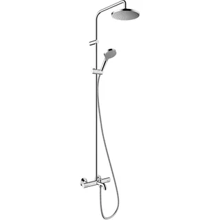 Hansgrohe Vernis Blend Duschsystem 200 1-jet mit Wannenthermostat Chrom 26079000