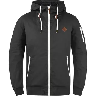 !Solid Kurzjacke SOLID "Kurzjacke SDTilly", Herren, Gr. S, grau (dunkelgrau), Obermaterial: 65% Polyester PES. 35% Baumwolle CO., casual, normal normal, Jacken