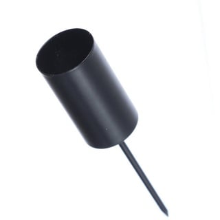 MARELIDA Kerzenhalter Stabkerzenhalter für Adventskranz Gesteck ohne Dorn Kerzenpick 1St (1 St) schwarz