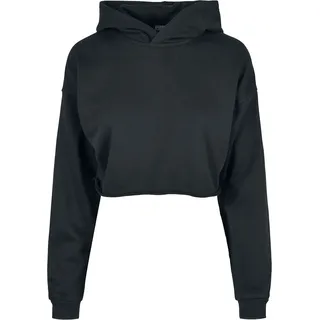 URBAN CLASSICS Cropped Hoody Hoodie Schwarz S
