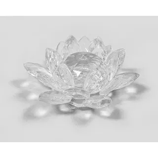 Yudu Deko-Glas Elegante Seerose Glas Dekoglas Tischdekoration Briefbeschwerer