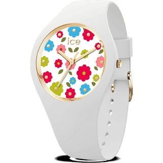 Ice-Watch 017582 Damen-Armbanduhr Flower Power Weiß S