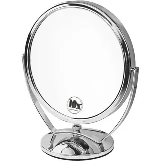 Fantasia Stellspiegel Metall, Silber, Vergrößerung 10-Fach, Ø 18 cm, Höhe 22 cm