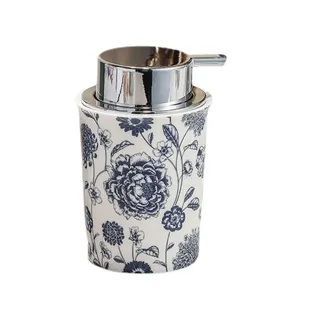 SSYun Badezimmer Handseifenspender Schaumseifenspender mit Goldpumpe Vintage Keramik Schaumpumpe Flasche für Badezimmer Nachfüllbar Handseife Schaumspender Handseifenspender