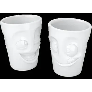 FIFTYEIGHT 350ml Becher - Witzig & Lecker weiß