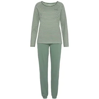vivance dreams by lascana Pyjama gestreift grün 40/42