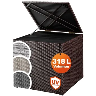 CASARIA Auflagenbox 318 L 75 x 75 x 70 cm Braun