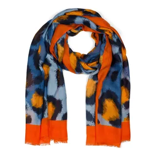 Stylebreaker Schal in Orange-Blau | Gr.: onesize