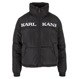 Winterjacke KARL KANI "Karl Kani Damen KW-JK012-001-01 KK Retro Essential Puffer Jacket" Gr. S, schwarz (black) Damen Jacken Winterjacken