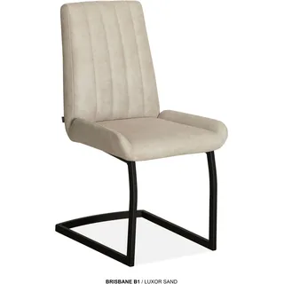 omg design Brisbane Esszimmerstuhl 51 x 61 x 94,5 cm beige/schwarz/khaki 2 St.