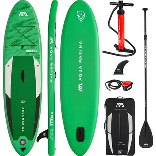 Aqua Marina SUP Board Set Breeze 300 x 76 x 12 cm grün
