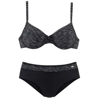 KangaROOS Bügel-Bikini Damen schwarz-bedruckt Gr.40 Cup G