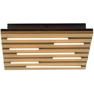 just light. Akustikpanel 1 LED quadratisch Holz