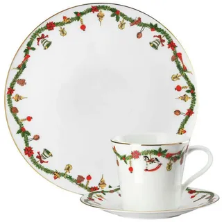 Hutschenreuther Nora Kaffeegedeck 3-tlg. Weihnachtsdekor