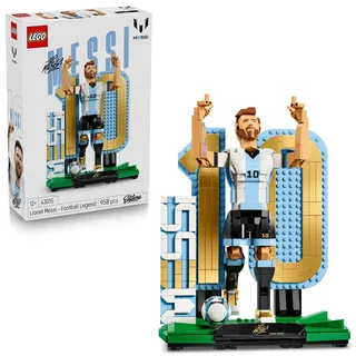 LEGO Editions Lionel Messi - Fußballlegende Spielzeug - 3D Figuren Modellbau - DIY Kinderzimmer Deko - Geschenk für Jungen, Mädchen ab 12 Jahren... - Bunt