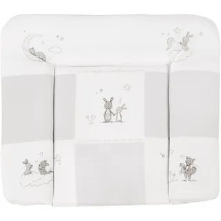 roba Wickelauflage Fox & Bunny Taupe/Weiß ca. 85x75cm