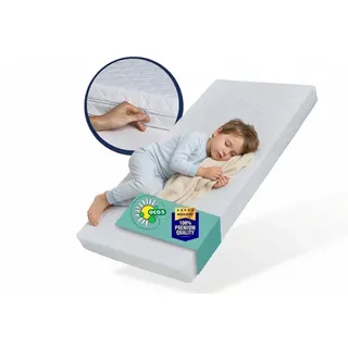 Kids Collective Kindermatratze SMART, Babymatratze mit abnehmbarem Bezug, waschbar bei 60°C für Kinderbett 90x200 cm 8cm hoch eco5 Zertifiziert Körpergewicht bis 60kg Hergestellt in der EU
