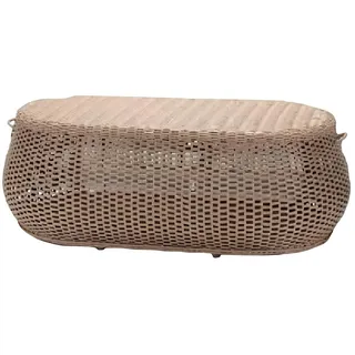 Xlmoebel Couchtisch Brauner Rattan-Couchtisch mit modernem Design (Couchtisch), Hergestellt in Europa braun