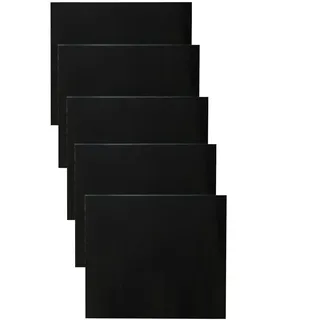 SANTOS XXL Teflon Antihaft Grillmatte 5er Set - Extra Dick - Dauerbackfolie, Backmatte, Grillfolie, Backpapier Wiederverwendbar - 40x35cm