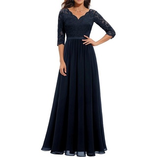 FIDDY Abendkleid Maxi-Abendkleider – Brautjungfernkleider mit V-Ausschnitt – Kleid XL